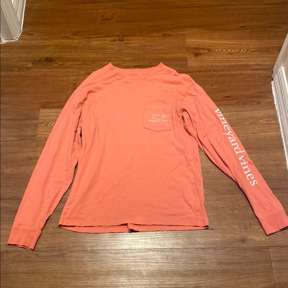 Vineyard Vines Salmon Long Sleeve Tee